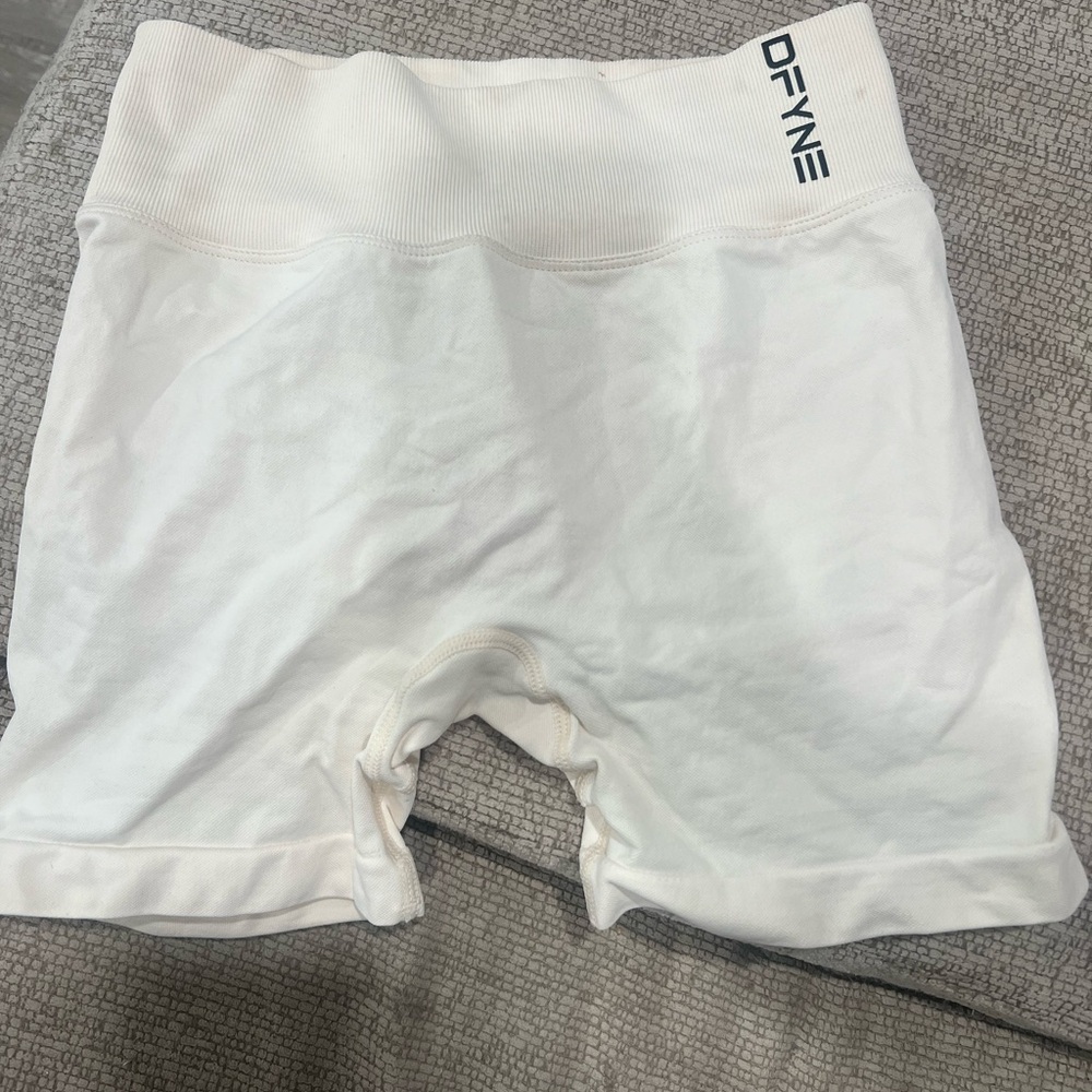No Longer Sold Off White DFYNE Dynamic Shorts 4.5”